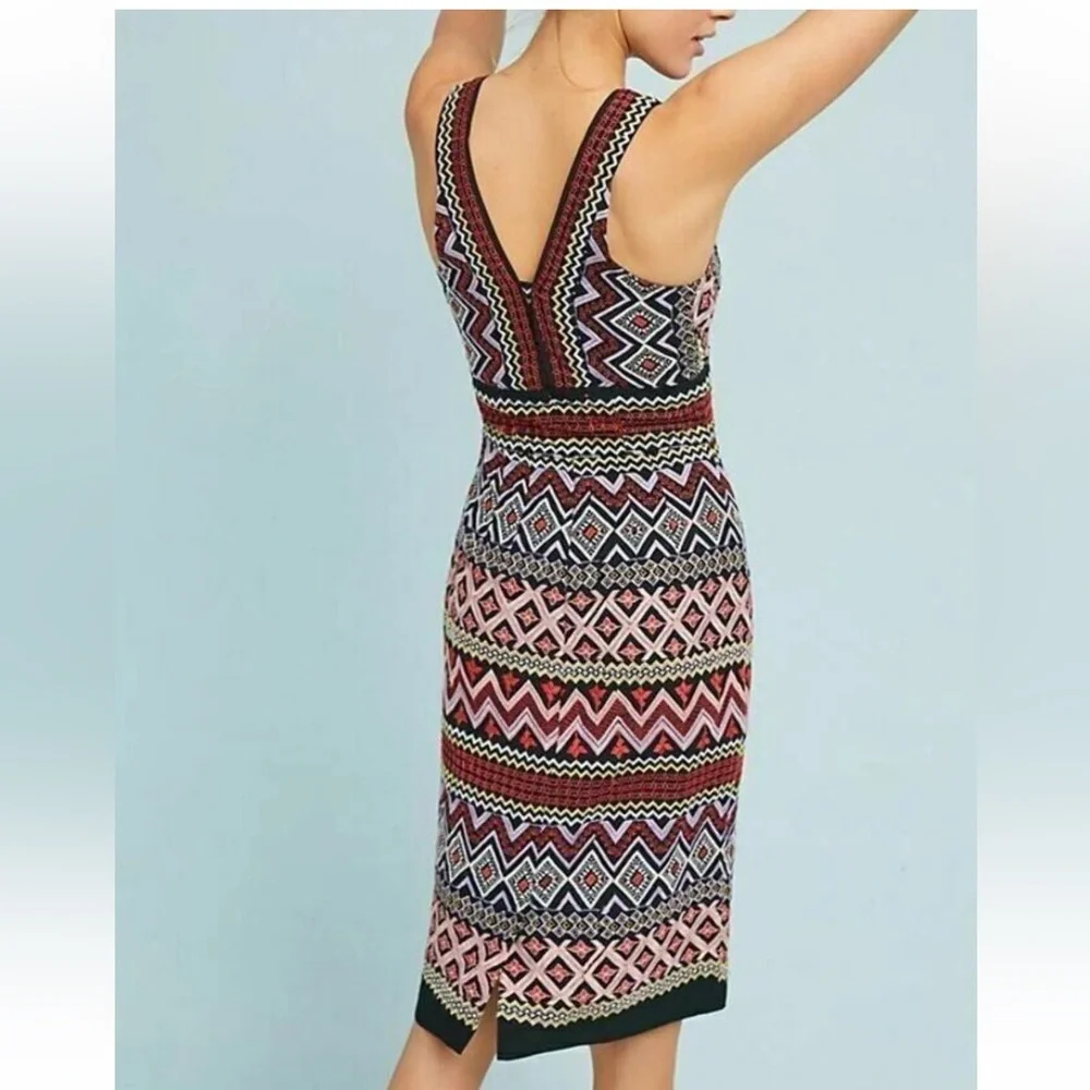 Anthropologie Akemi + Kin Geo-Embroidered Column Dress - Picture 6 of 15